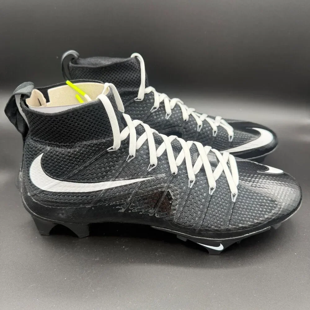 Nike Vapor Edge 360 Untouchable Football Cleats Black White Volt FQ0235-001